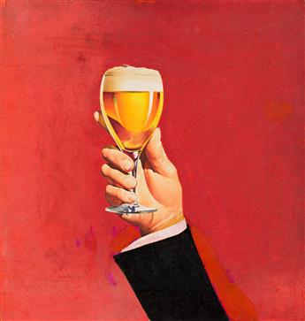 JOHN C. DAMRON (1903-1989) Seasons Best to You / Ballantine ale & beer. [ADVERTISING / BEER / CHRISTMAS]